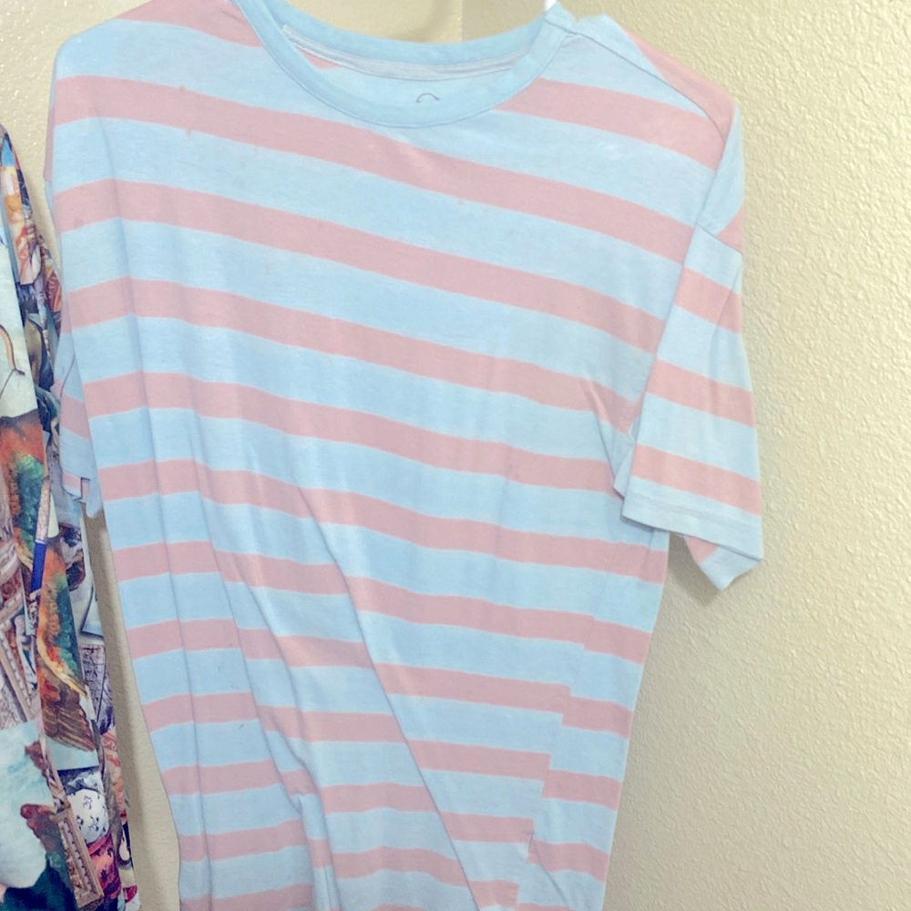 Original use Blue/pink striped T-Shirt size “S”